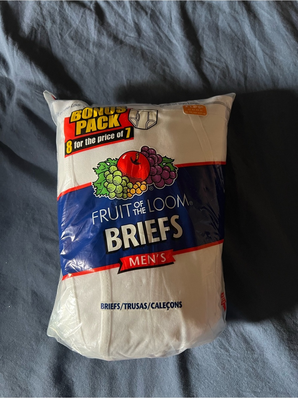 Vintage 2005 Fruit of the Loom Men’s White Briefs Multipack
